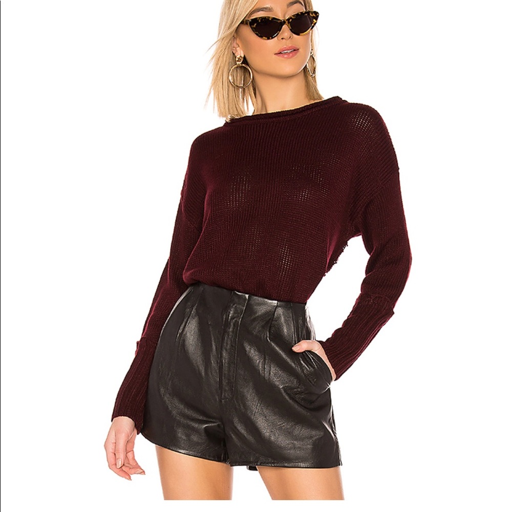 John + jenn maroon sweater
